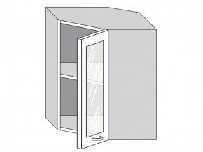 1.60.3у Шкаф настенный (h=720) угловой на 600мм со стекл. дверцей в Верхнем Уфалее - verhnij-ufalej.magazin-mebel74.ru | фото