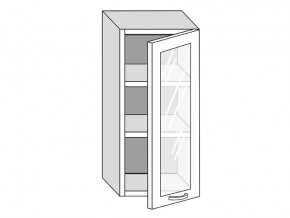19.40.3 Шкаф настенный (h=913) на 400мм с 1-ой стекл. дверцей в Верхнем Уфалее - verhnij-ufalej.magazin-mebel74.ru | фото
