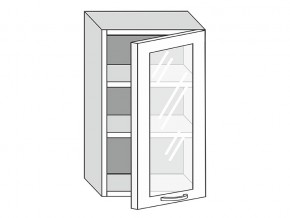 19.50.3 Шкаф настенный (h=913) на 500мм с 1-ой стекл. дверцей в Верхнем Уфалее - verhnij-ufalej.magazin-mebel74.ru | фото
