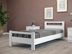 Кровать Вероника-3 900 Белый античный в Верхнем Уфалее - verhnij-ufalej.magazin-mebel74.ru | фото