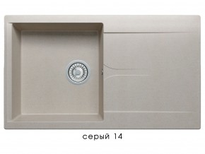 Мойка гранитная Gals-860 Серый 14 в Верхнем Уфалее - verhnij-ufalej.magazin-mebel74.ru | фото