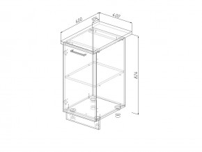 Н 40 Модуль нижний Без Столешницы МН 40 в Верхнем Уфалее - verhnij-ufalej.magazin-mebel74.ru | фото