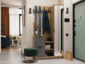 Прихожая Амата дуб вотан/графит в Верхнем Уфалее - verhnij-ufalej.magazin-mebel74.ru | фото