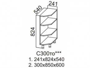 С300то Стол-рабочий 300 (торцевой открытый) в Верхнем Уфалее - verhnij-ufalej.magazin-mebel74.ru | фото