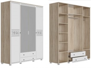 Шкаф 4-х створчатый МДФ ШК-007 Мадлен в Верхнем Уфалее - verhnij-ufalej.magazin-mebel74.ru | фото