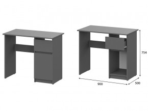 Стол письменный 900 Денвер Графит серый в Верхнем Уфалее - verhnij-ufalej.magazin-mebel74.ru | фото